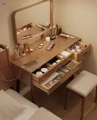 Solid Wood Dresser Table Cute Bedside Stool