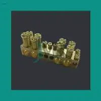 Heavy Duty 8 Way Brass Neutral Link