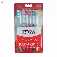 Zora Toothbrush - Anti-Bacterial - Pack of 6N