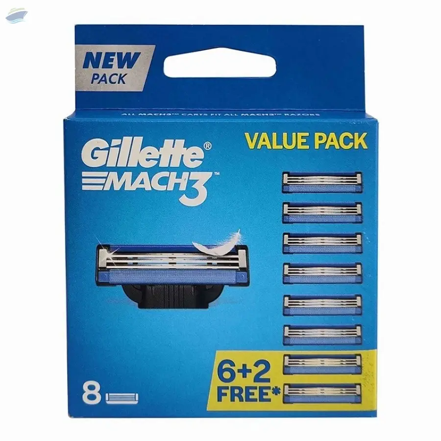 Gillette MACH3 Cartridge - 6+2 Free - Regular