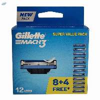 Gillette MACH3 Cartridge - 8+4 Free - Regular