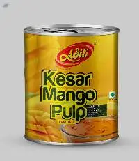 Kesar Mango Pulp ( Sweetend ) 850 gm.