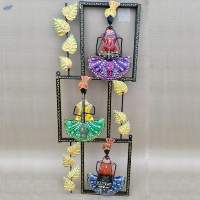 Metallic Wall Hanging Musician Handicraft