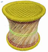 Indian Cane Bamboo Yellow Mudda/Stool