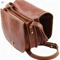 Leather Laptop Sleeve Cover Mac Book Sling Bag