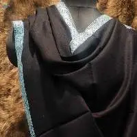 Fine Wool Embroidery Border Stole