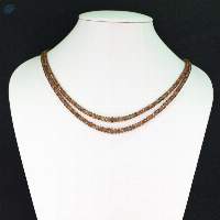 Andalusite Rondelle Faceted Beaded Necklace