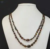 Andalusite Smooth Oval Beaded Necklace