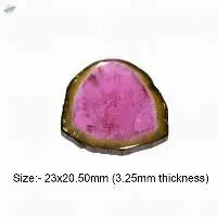Watermelon Tourmaline Slices
