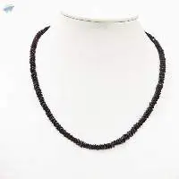 Indian Garnet Beaded Necklace With Metal Hook
