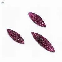 Pink Tourmaline Marquise Pendant Set
