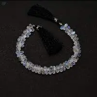 Rainbow Moonstone Drops Faceted Beads