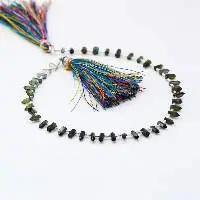 Green Tourmaline Pencil Shape Beads