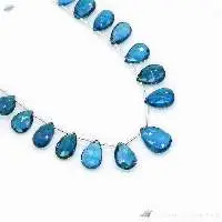 London Blue Topaz Pears Briolette Beads