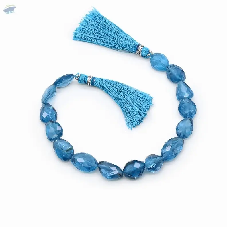 London Blue Topaz Faceted Tumble