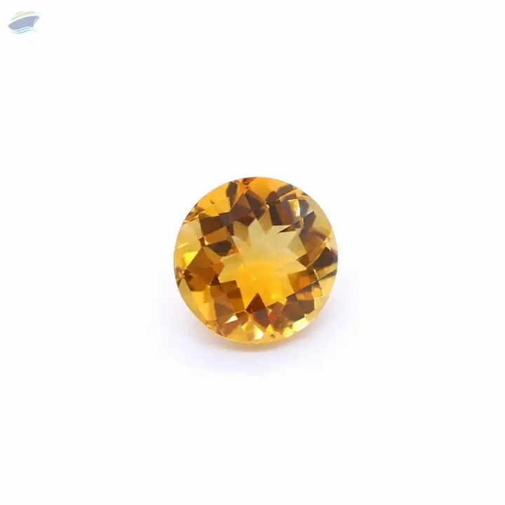 Citrine Checkerboard Gemstone