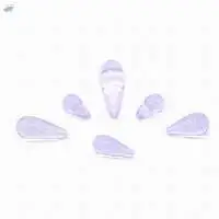 Lavender Quartz Smooth Drops Briolette
