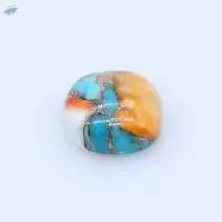 Oyster Copper Turquoise Gemstone Cabochon