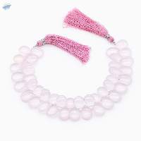 Rose Quartz Smooth Pears Beads