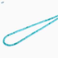 Apatite Rondelle Faceted Beads 18 inch