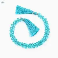 Apatite 6x5mm to 7x5mm Pears Briolette Beads