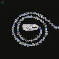Rainbow Moonstone Coin Faceted Beads