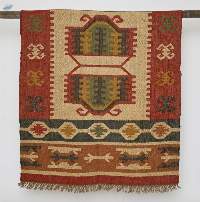 Jute & Wool Handwoven Durrie Rug