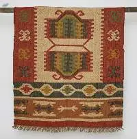 Jute & Wool Handwoven Durrie Rug
