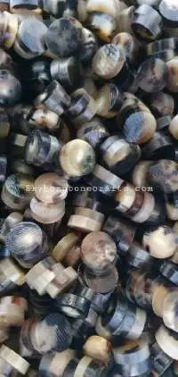 Cow Horn Color Button Blanks