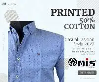 Oxford Print 50% Cotton - Laundered Shirt