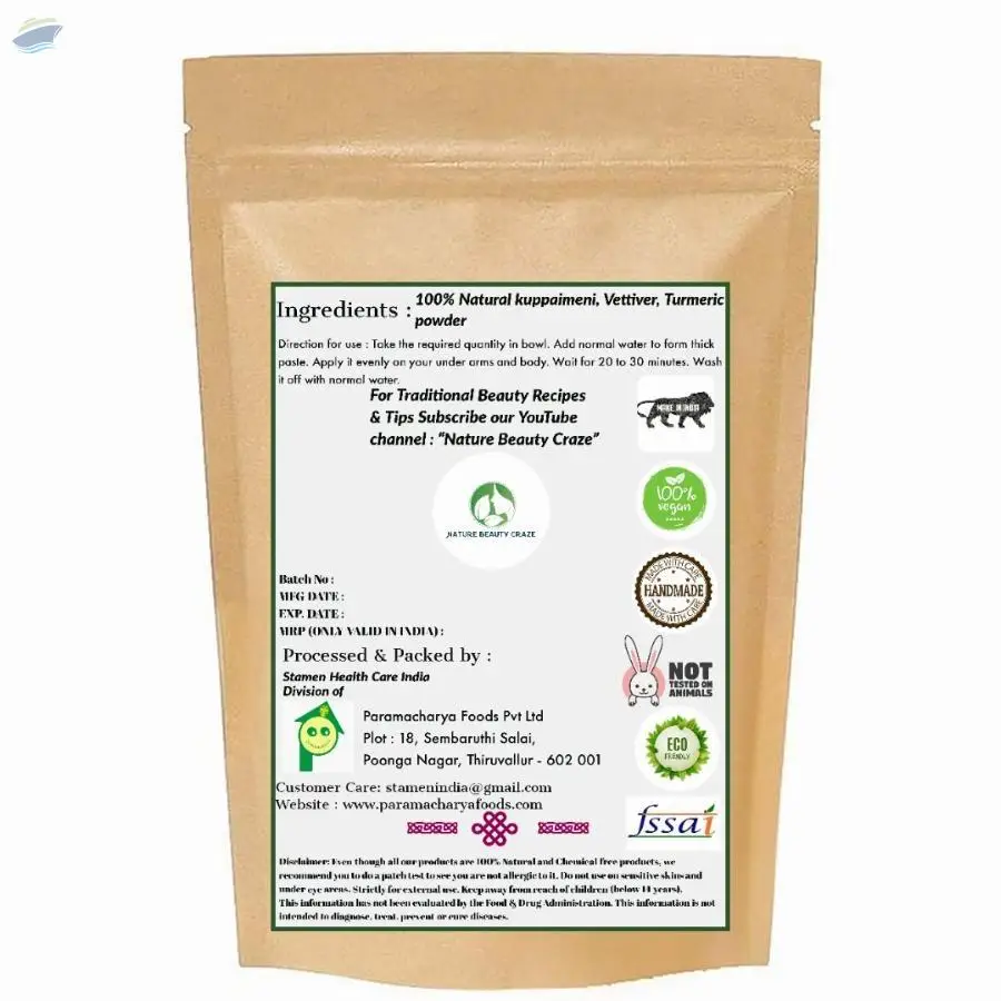 Herbal Body Deodarant Powder