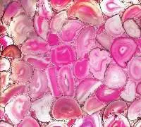 D Pink Crystal Agate Slab