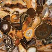 D yellow agate slab
