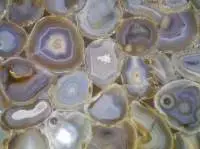 Grey agate golden slab