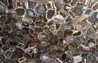 Natural black agate slab