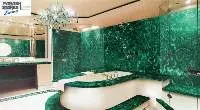 Malachite Bathroom Backsplash