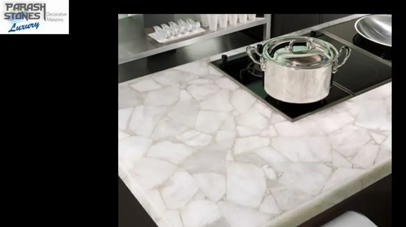 White Quartz Kitchen Counter