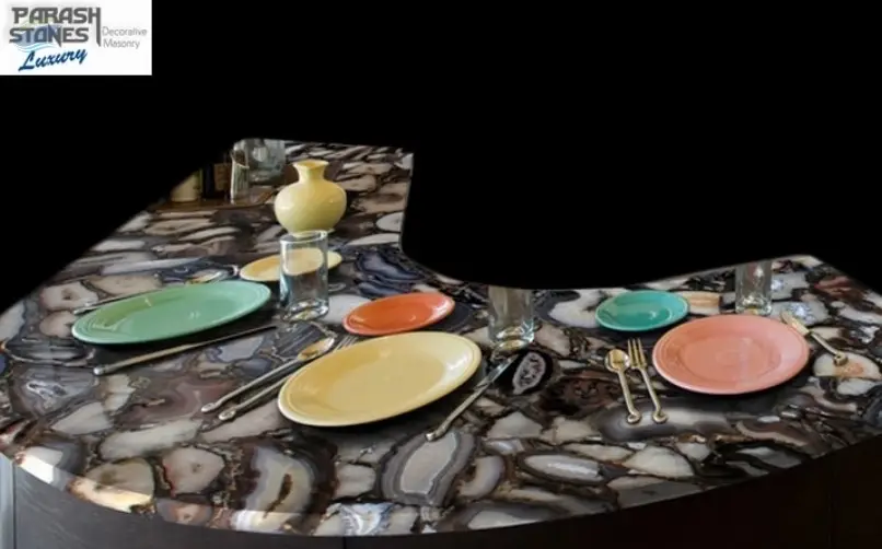 Black Agate Kitchen Countertop