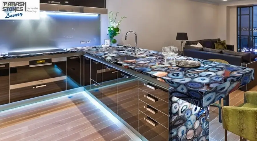 Blue Agate Kitchen Top