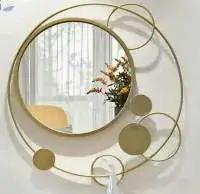 Luxury Unique Design Metal Round Wall Mirror