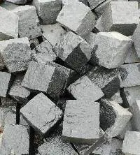 Black Granite Cobble, Cube, Paving stones