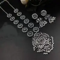 Antique finish necklace,  Long necklace set