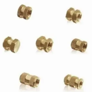 Brass Threaded Knurled  Plastic Molding Inserts