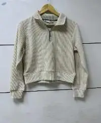 Corduroy Jacket with Half Zipper