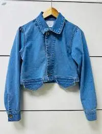 Women's Crop Denim Jacket