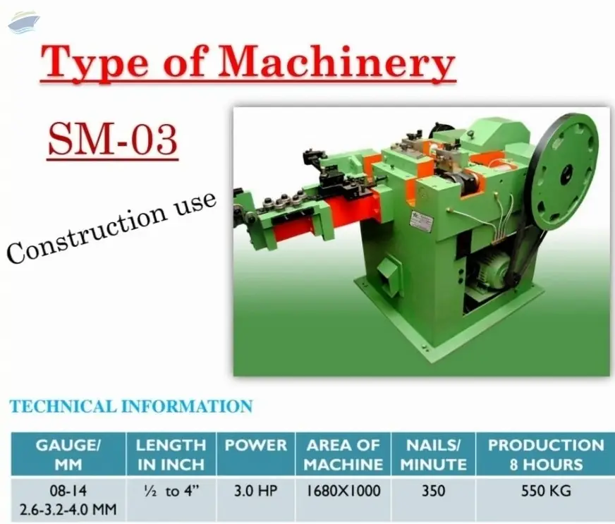 Wire Nail Making Machine