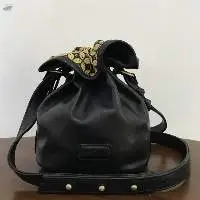 Adisher Genuine Leather Drawstring Hobo Bag