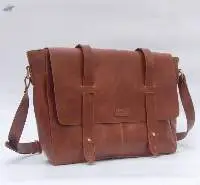 Adisher Laptop Genuine Leather Messenger Bag