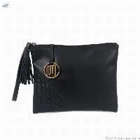 Adisher Genuine Leather Clutch Pouch Hand Woven