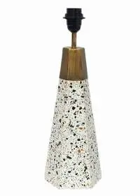 TI-3040 Iron & Terrazzo Table Lamp with Brass-Pl